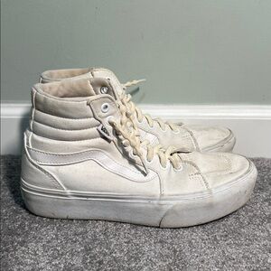 Vans Filmore High-Top Platform Sneaker White Women’s size 8